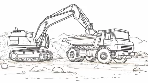 coloriage Voiture educatif pour enfant