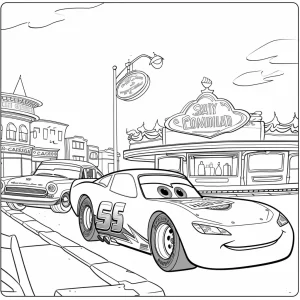 coloriage Voiture pour enfant de 6 ans