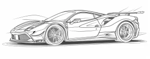 coloriage Voiture pour enfant de 7 ans