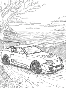coloriage Voiture pour enfants a imprimer