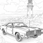 coloriage Voiture pour enfants à imprimer