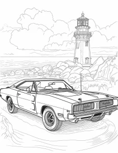 coloriage Voiture pour enfants à imprimer