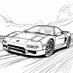 coloriage Voiture pour enfant de 10 ans