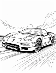 coloriage Voiture pour enfant de 10 ans