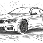coloriage Voiture à imprimer pour enfant de 4 ans