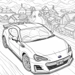 coloriage Voiture à imprimer pour enfant de 7 ans