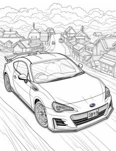 coloriage Voiture à imprimer pour enfant de 7 ans