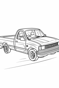 coloriage Voiture pour enfant de 6 ans