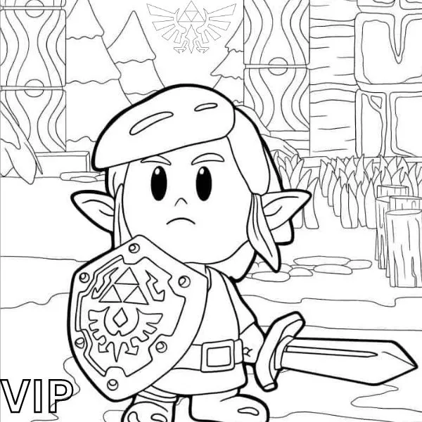Tranh tô màu Zelda