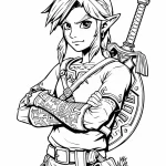 imprimer coloriage Zelda