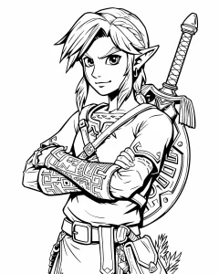 imprimer coloriage Zelda