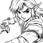 coloriage Zelda et apprentissage