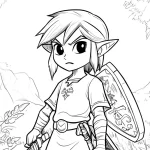 coloriage Zelda et dessins