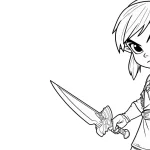 coloriage Zelda pour enfants à télécharger