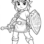 coloriage Zelda a dessiner en ligne