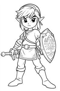 coloriage Zelda a dessiner en ligne