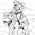 coloriage Zelda à imprimer