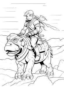 coloriage Zelda à imprimer