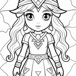 coloriage Zelda pour enfants à télécharger