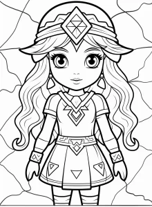 coloriage Zelda pour enfants à télécharger