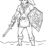 coloriage Zelda pour enfant de 8 ans