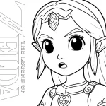 coloriage Zelda educatif pour enfant