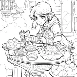coloriage Zelda pour enfant à imprimer
