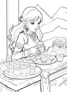 imprimer coloriage Zelda