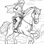 coloriage Zelda à imprimer pour enfants