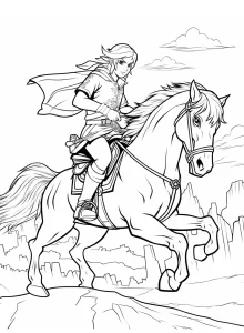 coloriage Zelda à imprimer pour enfants