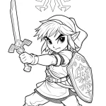 coloriage Zelda pour enfant de 10 ans