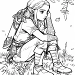 coloriage Zelda pour enfant