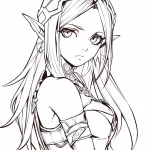 coloriage Zelda a imprimer gratuitement