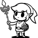 coloriage Zelda pour enfant