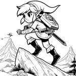 coloriage Zelda pour bebe a imprimer