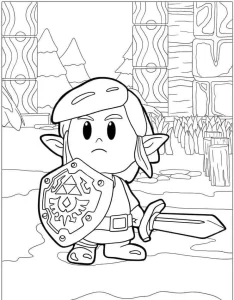 coloriage Zelda gratuit