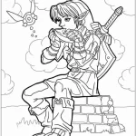 coloriage Zelda pour enfant de 2 ans
