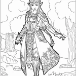 coloriage Zelda a imprimer