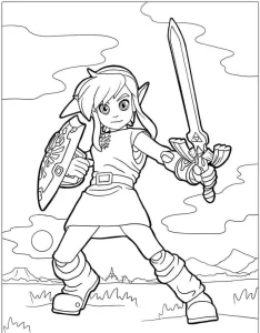 coloriage Zelda et dessins