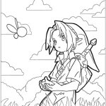 coloriage Zelda pour enfant de 8 ans