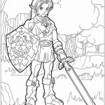 coloriage Zelda pour enfant de 3 ans