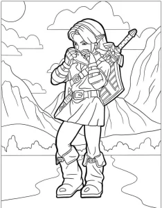 coloriage Zelda a dessiner en ligne