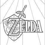 coloriage Zelda pour enfant de 8 ans