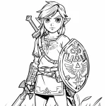 coloriage Zelda pour enfant gratuit