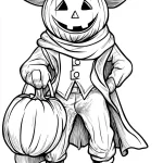 coloriage citrouille pour enfant de 4 ans