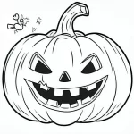 coloriage citrouille pour enfants à télécharger