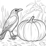 coloriage citrouille a imprimer pour enfant de 4 ans