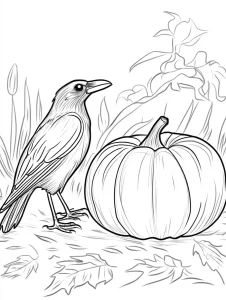 coloriage citrouille a imprimer pour enfant de 4 ans
