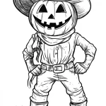 coloriage citrouille gratuit à imprimer