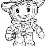 coloriage citrouille à imprimer pour enfant de 10 ans
